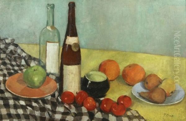 Still Life With Bottles And Fruits - view 1
