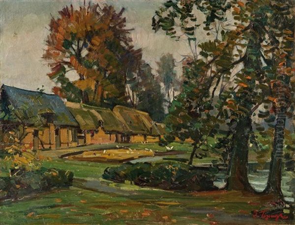 Waldlandschaft Mit Bauernhof - view 1