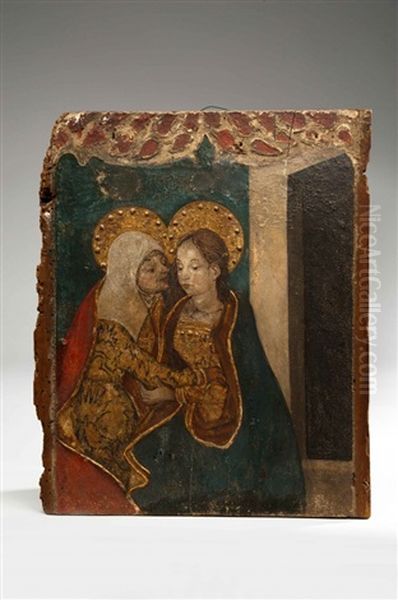 La Visitation, Christ Ressuscite Sortant Du Tombeau, Entoure Des Instruments De La Passion (2 Works) - view 1