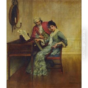 At The Spinet by William A. Breakspeare
