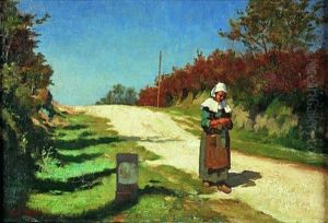 Bretonne A Pont-aven by William A. Breakspeare