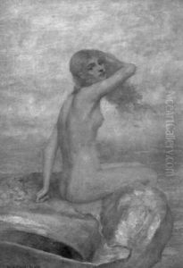 Nymph At Water's Edge Nymph At Water's Edge