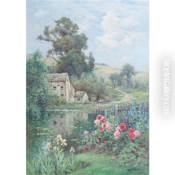 The Mill Pool From The Garden - view 1