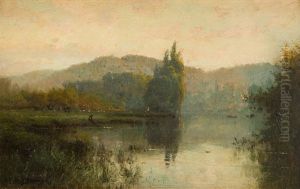 Landscape by Alfred Fontville de Breanski Jr
