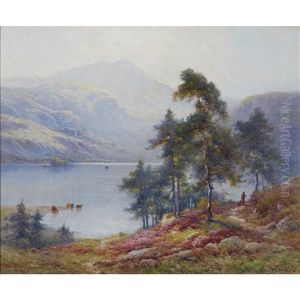 Summer Morning Loch Katrine by Alfred Fontville de Breanski Jr