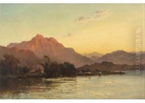 Evening Borrowdale by Alfred Fontville de Breanski Jr