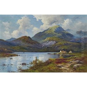 The Mcgillicuddy Reeks, Killarney by Alfred Fontville de Breanski Jr