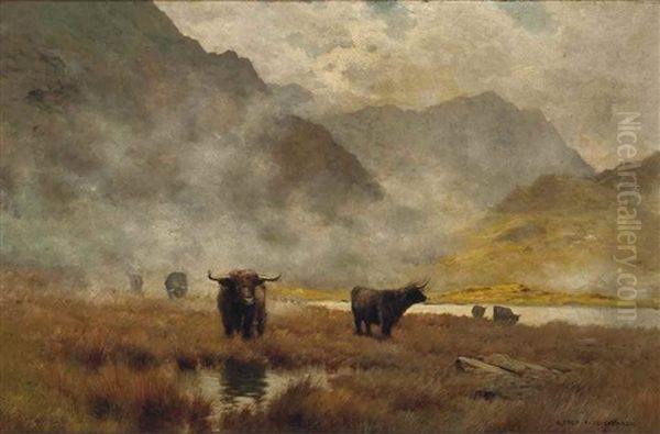 Morning Mist, Loch Achray, Scotland - view 1