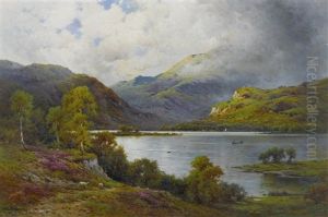 September Morning, Loch Lomond by Alfred Fontville de Breanski Jr