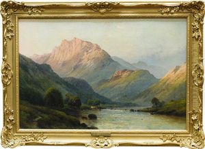 A West Highland River by Alfred Fontville de Breanski Jr