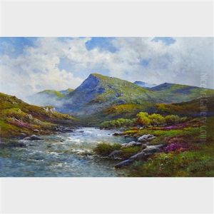 Summer Morning On The West Highland River by Alfred Fontville de Breanski Jr