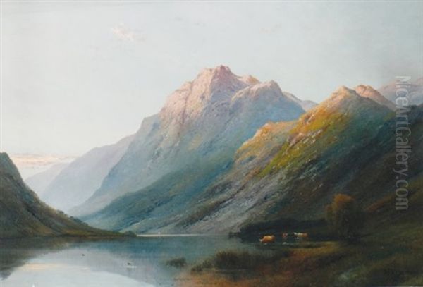 The Borders Of A Highland Loch - view 1