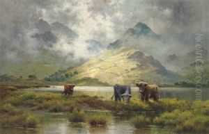 Highland Mists by Alfred Fontville de Breanski Jr