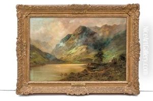 The Highland Lake by Alfred Fontville de Breanski Jr