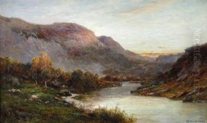 The Tay At Dunkeld, Perthshire, Evening