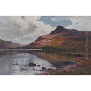 Loch Leven At Ballachulish by Alfred Fontville de Breanski Jr