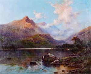 Evening Loch Fyne, Nb by Alfred Fontville de Breanski Jr