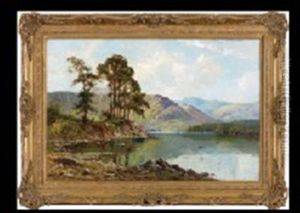 Highland Landscape by Alfred Fontville de Breanski Jr