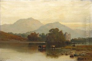Kilchurn Castle, Loch Awe by Alfred Fontville de Breanski Jr