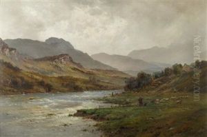 The Llugwy In Flood - Capel Curig