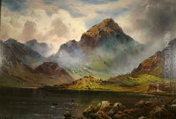Lake Scene, Ogwen Valley - view 1