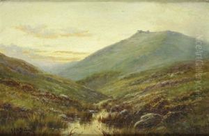 Paysage De Montagne by Alfred Fontville de Breanski Jr