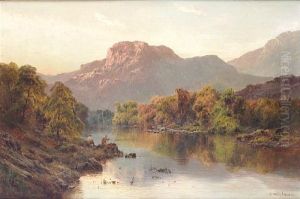 Fishermen And Cattle, Betts-y-coed Fishermen And Cattle, Betts-y-coed
