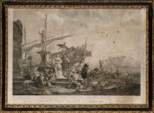 Ancien Port De Genes by Jacques Aliamet