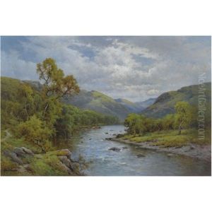 The English Lakes, The Derwent At Borrowdale, Cumberland