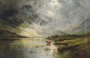 On Loch Etive, Argyll by Alfred Fontville de Breanski Jr