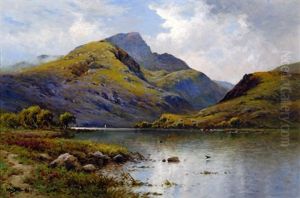 Llyn Ogwen And Y Garn, North Wales by Alfred Fontville de Breanski Jr