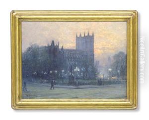 Westminster Abbey, London by Alfred Fontville de Breanski Jr