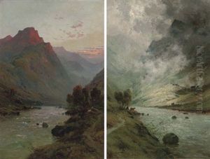 Evening, The Slopes Of Ben Nevis (+ Ben Tigh; Pair)