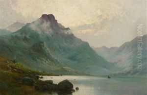 Easedale Tarn, Cumberland by Alfred Fontville de Breanski Jr