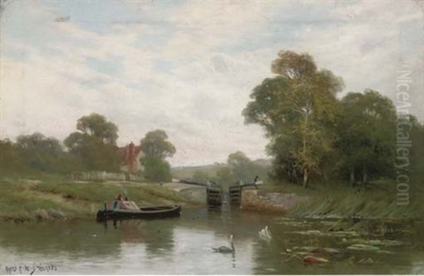 Penton Hook Lock On The Thames - view 1