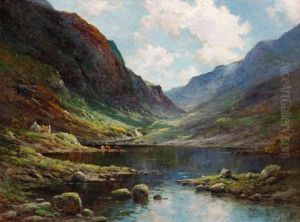 Sunshine And Shadow - In The Gap Of Dunloe, Killarney, Ireland by Alfred Fontville de Breanski Jr