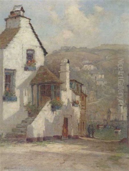 Polperro, A Glimpse Of The Harbour - view 1