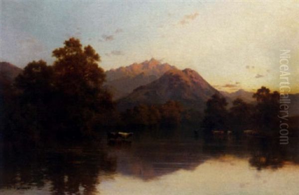 Evening, The Trossachs, Stirling, Scotland - view 1