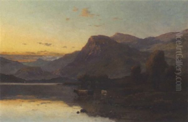 Evening, Derwentwater - view 1