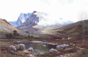 September Morning In The West Highlands by Alfred Fontville de Breanski Jr