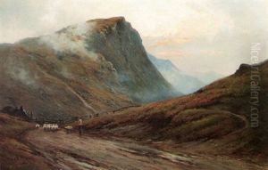 A Highland Road by Alfred Fontville de Breanski Jr