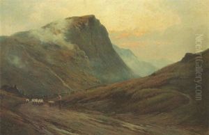 The Mountain Pass by Alfred Fontville de Breanski Jr
