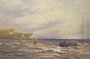 Off Rye Harbour, Sussex by Alfred Fontville de Breanski Jr