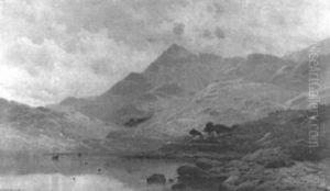 Head Of Loch Lomond Nb by Alfred Fontville de Breanski Jr