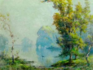 October Morning by Alfred Fontville de Breanski Jr
