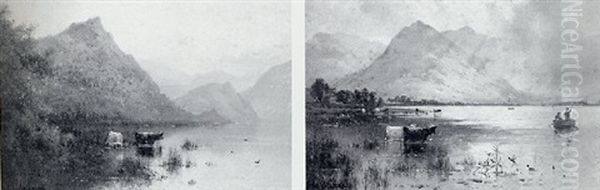 Cattle In A Highland Landscape - view 1