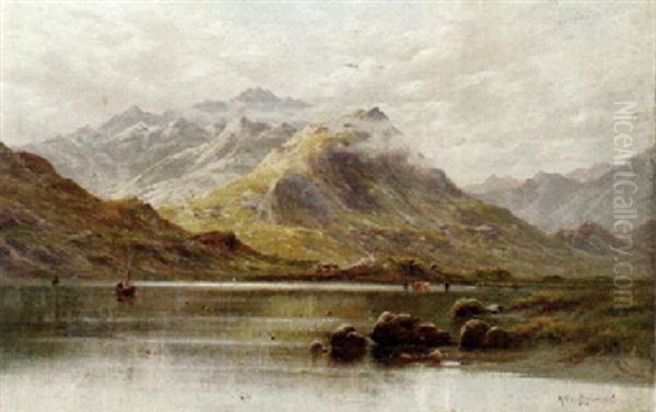 A Mountain Lake, North Wales - view 1