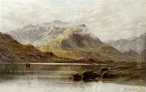 A Mountain Lake, North Wales by Alfred Fontville de Breanski Jr