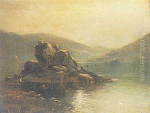 The Coleen Baurn Rock, Killarney, Ireland by Alfred Fontville de Breanski Jr