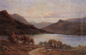 Evening Loch Shiel, N.b. by Alfred Fontville de Breanski Jr